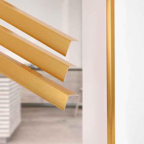 Corner Guards for Walls, Aluminum L Molding Corner Protectors for Walls, 3PCS Wall Corner Guard Protector with 89-Degree Angle,0.8IN x 0.8IN x 3FT (Gold) in Saudi Arabia