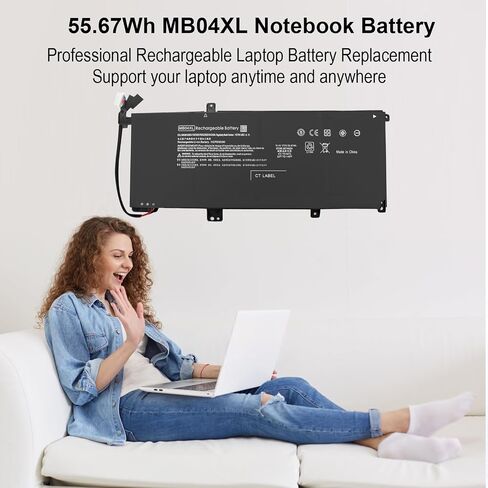 MB04XL بطارية لجهاز HP Envy X360 M6 M6-AQ105DX M6-AQ103DX M6-AQ003DX M6-AQ005DX M6-AR004DX 15-AQ273CL 15-AQ267CL 844204-850 HSTNN-UB6X 15-AQ005NA 15-AQ101NG 15-AQ015NR 15-AQ173CL MBO4XL 843538-541 in Saudi Arabia