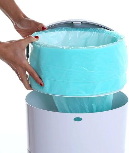 6 عبوات من أكياس إعادة تعبئة سطل الحفاضات المتوافقة مع بطانات سطل الحفاضات القابلة للاستعمال مرة واحدة من ديكور كلاسيك، تحمل ما يصل إلى 3000 حفاضة in Kuwait