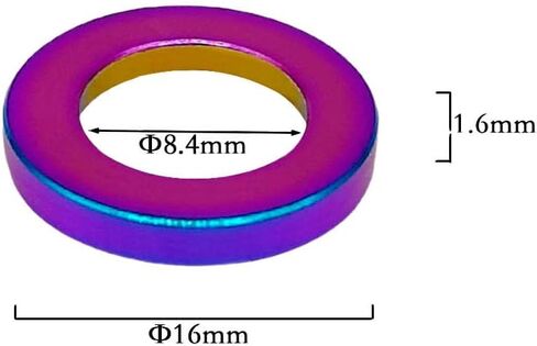 DIN125 M5 Titanium Flat Washer 6AL4V Aerospace Grade 5 Titanium Silver Sealing Ring for Screw Bolt Nut in Kuwait