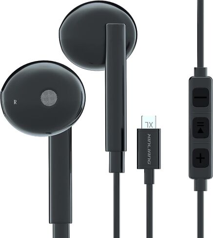 سماعات رأس USB C لأجهزة Samsung S24 S23 S22 Z Flip 5 Fold 4 سماعات أذن سلكية مع ميكروفون وباس عميق لهاتف iPhone 15 Pro Max Plus Type C سماعات أذن Google Pixel 6 OnePlus 9 Pro iPad Pro/Mini in Saudi Arabia