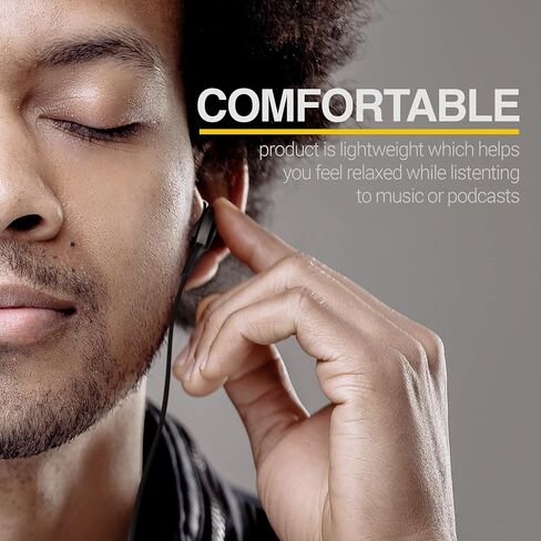 SAMSUNG AKG Earbuds Original 3.5mm in-Ear Earbud Headphones with Remote & Mic for Galaxy A71, A31, Galaxy S10, S10e, Note 10, Note 10+, S10 Plus, S9 - Includes Type C Charging Cable - Black in Saudi Arabia