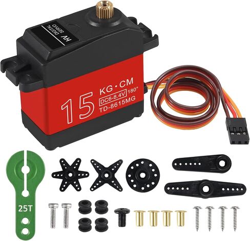 35KG RC Servo Waterproof High Torque Metal Gear Servo Motors Steering Servo Control Angle 180° for RC DIY Car Robot Digital Servo with 35T Servo Metal Servo Arm in Saudi Arabia