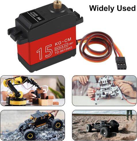 35KG RC Servo Waterproof High Torque Metal Gear Servo Motors Steering Servo Control Angle 180° for RC DIY Car Robot Digital Servo with 35T Servo Metal Servo Arm in Saudi Arabia