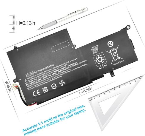 بطارية كمبيوتر محمول PK03XL 789116-005 788237-2c3 HP بديلة لجهاز HP Spectre X360 13-4101dx 13-4193dx 13-4002dx 13-4003dx 13-4005dx 13-4001dx 13-4100dx 13-4102dx 13- 4103dx 13-4110dx 13-4116dx دفتر. in Saudi Arabia
