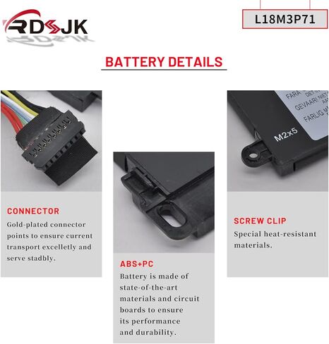L18M3P71 L18L3P71 L18S3P71 L20D3P71 Laptop Battery for Lenovo ThinkPad T590 P53S ThinkPad T15 P15s 1st Gen Series 02DL011 SB10K97649 02DL012 SB10K97650 5B10W13913 5B10W13914 SB10W51924 11.52V 57Wh in Kuwait