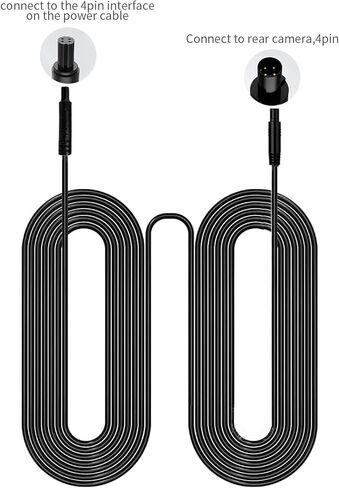 WOLFBOX D07 USB C Port 33ft كابل تمديد الكاميرا الخلفية (4 دبوس، 2.5 مم) in Kuwait