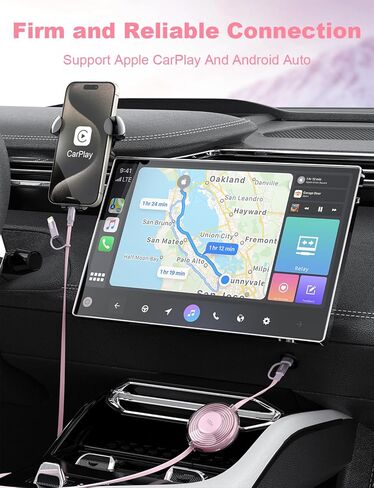 كابل USB C قابل للسحب 100 واط، كابل شحن متعدد 4 في 1 شحن سريع USB-C/A إلى Lightning/USB-C سلك شاحن هاتف قابل للسحب لهاتف iPhone 15 وSamsung وMacBook وiPad in Kuwait