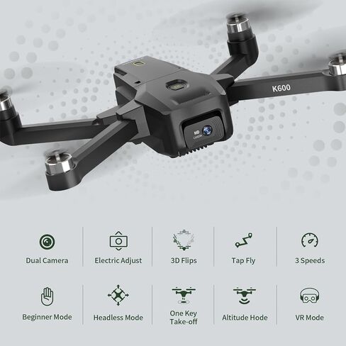 K610 GPS Drone with Camera for Adults 4K IMX SENS Camera SD Card 4k Drones for Adults, AIdrone Auto Return Home, Under 250g, GPS Drones for Beginners Brushless, RC Drone Follow Me Long Range in Saudi Arabia