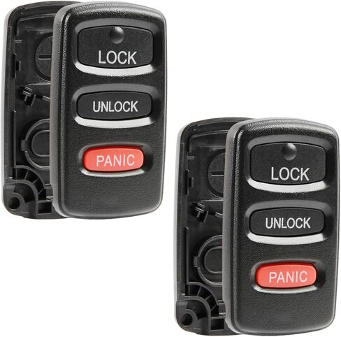 Key Fob Keyless Entry Remote Shell Case & Pad fits Mitsubishi 2002-2006 Eclipse / 2004-2006 Endeavor / 1998-2006 Montero / 1999-2004 Montero Sport / 2003-2006 Outlander, Set of 2 in Saudi Arabia