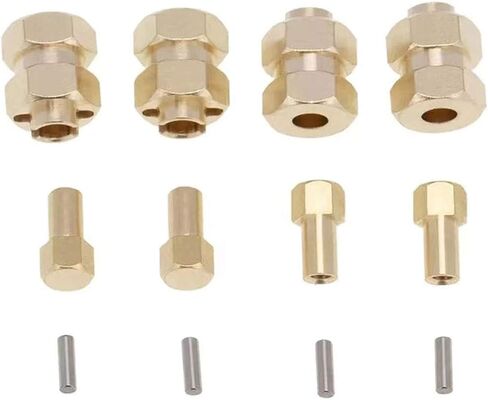 GLOBACT لـ TRX4M Hex Hub 10mm عجلة ممتدة Hex 1/18 RC ملحقات ترقية الزاحف (4 قطع من النحاس الأسود) in Saudi Arabia