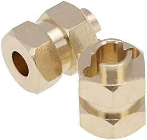GLOBACT لـ TRX4M Hex Hub 10mm عجلة ممتدة Hex 1/18 RC ملحقات ترقية الزاحف (4 قطع من النحاس الأسود) in Saudi Arabia