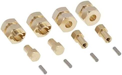 GLOBACT لـ TRX4M Hex Hub 10mm عجلة ممتدة Hex 1/18 RC ملحقات ترقية الزاحف (4 قطع من النحاس الأسود) in Saudi Arabia