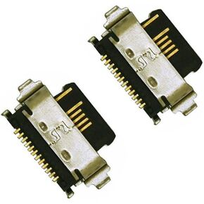 Type-C USB Charging Port Jack Connector Replacement for Alcatel Joy Tab 2 9032 9032Z (Pack of 2)