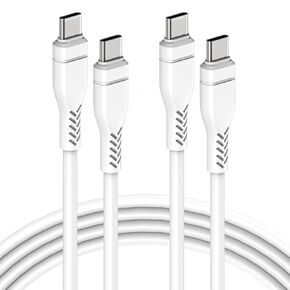Sundix USB C to USB C Charging Cable, 2 Pack 6FT Long USBC to USB-C Power Cord Fast Charging Cable Compatible with iPhone 15/Plus/15 Pro/Pro Max, Samsung Galaxy S23 S22, iPad Pro, MacBook Air and More