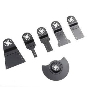 Vibrating Power Cutter - Vibrating Saw Blades, Standard Multi-Tool Saw Blades, Oscillating Saw Blades, Power Tool Cutters for Plastic, Wood and Soft Metals 6-Pack