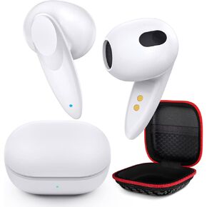 Wireless Earbuds Bluetooth Headset Mini in-Ear Headphone Noise Canceling Deep Bass Earphone for iPhone 15 Plus 16 Pro Max 13 14 for Samsung S24 A53 A54 S23 S22 Galaxy Flip for Google Pixel 6a 7 7a 8 9