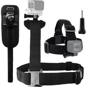 CamKix Shoulder Harness, Head Strap and Wrist Mount Bundle Compatible with Gopro Hero 8 Black, 7, 6, 5, Black, Session, Hero 4, Session, Black, Silver, Hero+ LCD, 3+, 3 and DJI Osmo Action