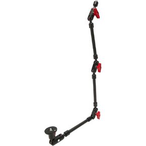 31Inch / 78.7CM Adjustable Articulating Magic Arm with 1 / 4in and 3 / 8in Thread, 3 Section Flexible Detachable Camera Mount, 360° Rotation Aluminum Desk Stand
