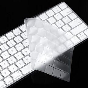 XSKN Ultra Thin Clear Soft TPU Keyboard Cover Skin for Apple Magic Keyboard (MLA22LL/A) US Version – Translucent