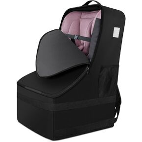 Car Seat Bags for Air Travel, Large Durable Car Seat Travel Bag for Airplane, Reinforced Shoulder Straps，Airport Gate Check Bag, Infant Car Seat Cover for Airplane Travel