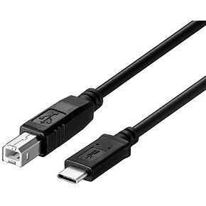 for iPhone 15 Printer Cable 6.6FT, USB B to USB C Printer Cord for MacBook Pro, Air, MIDI Cable for Yamaha Casio Digital Piano, MIDI Keyboard, DJ Controller, DAC to iPad
