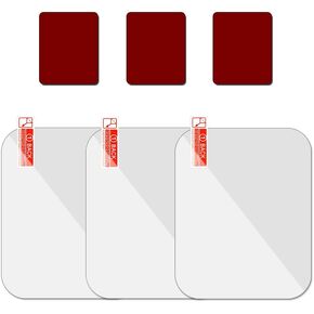 3 PCS Sticky Adhesive Pads Replacement Mounting Tape,Double Sided Tapes for Dash Cam Mount,Camera Base,Phone Car Mount, with 3 Pcs Car Windshield Electrostatic Sticker (1.93×1.42in)
