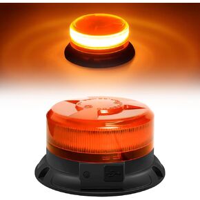 Beacon Lights for Trucks,Wireless Strobe Light with Remote Control,Emergency Flashing Warning Safety Light for Vehicles Snowplow Tow Work Cars,Magnetic Rechargeable Amber Strobe Light