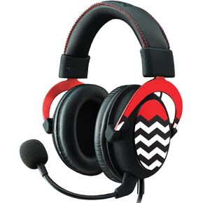 MightySkins Skin Compatible with Kingston HyperX Cloud II Gaming Headset - Red Chevron | Protective, Durable, and Unique Vinyl Decal wrap Cover | Easy to Apply, Remove | Made in The USA
