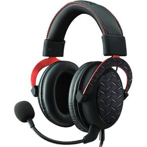 MightySkins Skin Compatible with Kingston HyperX Cloud II Gaming Headset - Black Diamond Plate | Protective, Durable, and Unique Vinyl Decal wrap Cover | Easy to Apply, Remove | Made in The USA