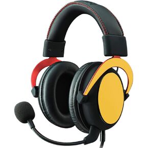 MightySkins Skin Compatible With Kingston HyperX Cloud II Gaming Headset - Solid Marigold | Protective, Durable, and Unique Vinyl Decal wrap cover | Easy To Apply, Remove | Made in the USA