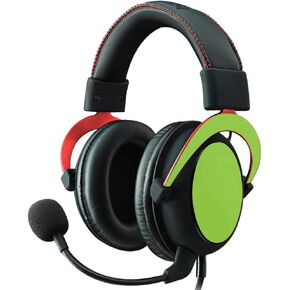 غلاف MightySkins متوافق مع سماعة الألعاب Kingston HyperX Cloud II - أخضر ليموني صلب | غطاء ملتف واقٍ ومتين وفريد ​​من نوعه من الفينيل | سهل التركيب والإزالة | صنع في الولايات المتحدة الأمريكية