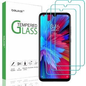 beukei (3 عبوات) متوافق مع واقي الشاشة الزجاجي Xiaomi Redmi Note 8 Pro (6.53 بوصة)، زجاج بصلابة 9H، مع ضمان استبدال مدى الحياة، (لا يناسب Redmi Note 8/Redmi 8)