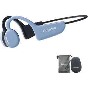 Air Conduction Headphones, Sweatproof Open-Ear Headphones, 15 Hours of Playback Time, Air Conduction Bluetooth 5.3 Wireless Headphones, Sports Headphones with Microphone for Running, Cycling