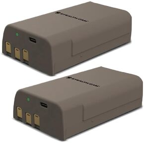 Stealth CAM FieldMax MAX-PAK Rechargeable 12-Volt/5000 mAh Lithium Battery Cartridge, Compatible w/Stealth Cam Hunting Cellular Trail Cameras, USB Charging Cable Included, 2-Pack in Saudi Arabia