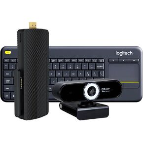 Azulle Access4 Pro Zoom Mini PC Stick 4GB/64GB – Business & Home Video Powerful Portable Computer with Ethernet Port- Gemini Lake J4125 Processor