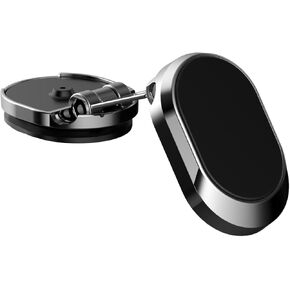 Magnetic Phone Holder for Car, Foldable Magnetic Phone Mount Multi-Functional 360°Rotation Phone Magnet for car Dashboard Phone Holder Magnet Car Mount for iPhone, Samsung, LG All Smartphones (Black)