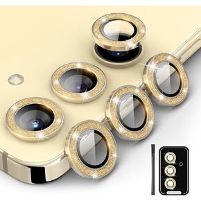 for Galaxy S24 Plus Camera Lens Protector Glitter Bling Individual Aluminium Alloy Ring 9H Tempered Glass Decorative Accessories Camera Cover for Samsung Galaxy S24 Plus Glitter Purple