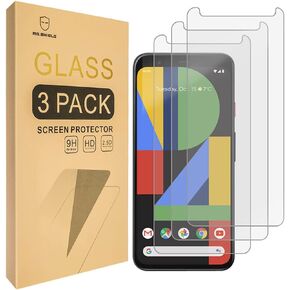 Mr.Shield [3-Pack] Designed For Google (Pixel 4 XL) [Tempered Glass] Screen Protector [Japan Glass with 9H Hardness] with Lifetime Replacement