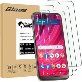 (3 Pack for BLU View 4 Tempered Glass Screen Protector, Anti-Scratch Ultra Clear 9H Premium 0.26mm HD Bubble Free
