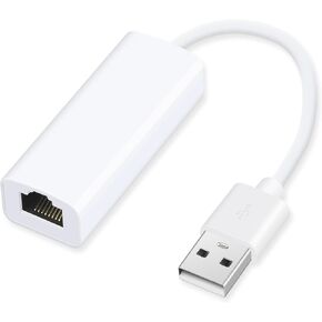 Coolden USB to Ethernet Adapter for Laptop Ethernet to USB Adapter USB 2.0 to RJ45 10/100/1000 Mbps USB Network Adapter Driver Free & Portable Supporting Window/Mac OS, Surface Pro/Linux (White) in Kuwait