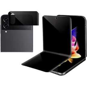 Anti-Spy Anti-Glare Inner Screen Protector For Z Flip 5 Privacy Matte Outer Screen Protector Soft Film for Samsung Galaxy Z Flip 5 2023 Anti-Peeping