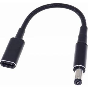 Female USB C to DC 5.5mm x 2.1mm Male Power Cord for Starlink mini and Laptop, 20V USB Type C Input to DC5521 Power Charging Cable up to 100W, Work with 100W PD Charger and PD Power Bank (6 inch)