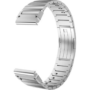 26mm Titanium Band Compatible with Garmin Watch Fenix 7X Pro Sapphire Solar/7X/6X Pro/6X/5X Plus, Metal Quickfit Watch Strap with Double Button Clasp for Enduro 2/Tactix 7