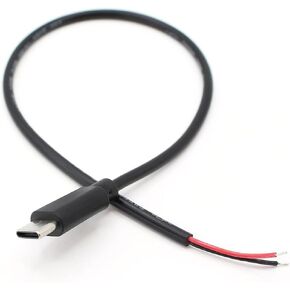 3PCS 1M/3.3FT 22AWG USB Type C Male Pigtail,5V 3A USB C to 2 Pin Bare Wire Open End Cable Cord DIY for USB C Equipment Installed(Red & Black 2 Wire) in Saudi Arabia