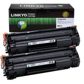 LINKYO Compatible Toner Cartridge Replacement for Canon 137 9435B001AA (Black, 2-Pack)