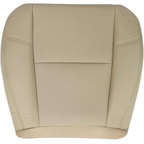 GXARTS Driver or Passenger Side Bottom Replacement Perforated AC Leather Seat Cover #836 833 Light Titanium Gray Gray Fit for Chevy Tahoe Suburban GMC Yukon Sierra 2009 2010 2011 2012 2013 2014