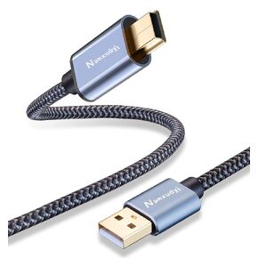 Mini USB Cable 20ft,Mini Cable USB 2.0 Type A to Mini B Cable Data Charging Cord,Compatible for Hero HD,PS3 Controller,Phone,MP3 Player,Dash Cam,Digital Camera,SatNav,GoPro,GPS Receiver,Dash