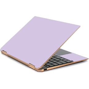 MightySkins Skin Compatible with HP Spectre x360 13.3" Gem-Cut (2019) - Solid Lilac | Protective, Durable, and Unique Vinyl Decal wrap Cover | Easy to Apply| Made in The USA