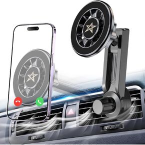for MagSafe Car Mount - 360° Rotation Strong Magnetic Phone Holder for Car Air Vent, Compatible iPhone 15 14 13 12 Plus Pro Max,Samsung - MagSafe Case Bracket